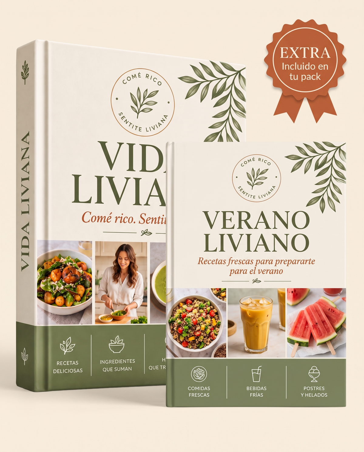 🌿 Vida Liviana: 528 recetas sin gluten ni azúcar refinada + 2 web apps + 9 bonus de regalo🎁 Regalo sorpresa